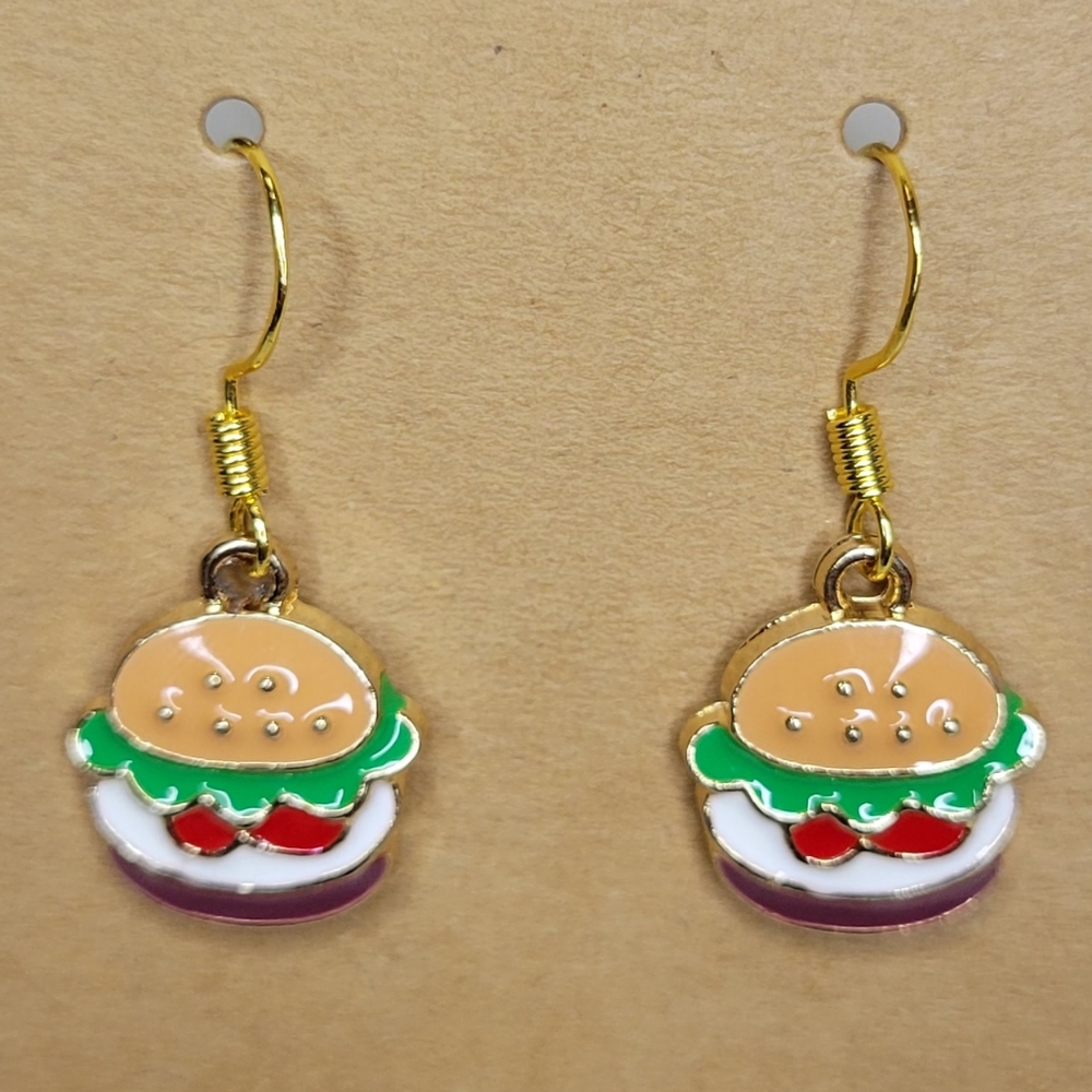 Hamburger Earrings
